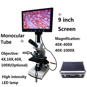 휴대용 케이스로 사용하고 있는 정액 분석용 핫 스테이지가 있는 보시다 복합 LCD 현미경 - Product Image 2