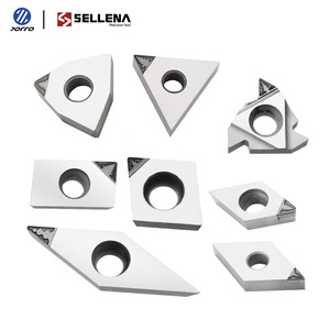 CNC kim cương PCD Tipped chuyển công cụ vcgt CBN chèn vcgt110304 vcgt160404 tiện biến lời khuyên cho nhôm OEM tùy chỉnh 10 cái - Product Image 4