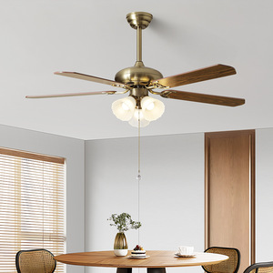 DC Quạt Trần Đèn ventiador techo LED Dimmable 5 Ván ép lưỡi hiện đại quạt trần với ánh sáng và điều khiển từ xa bán buôn - Product Image 4