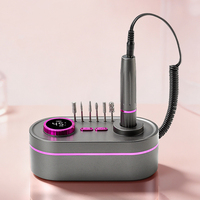 Nouvelle perceuse à ongles portable rechargeable 45000 tr/min, lime à ongles électrique sans fil pour salon et manucure à domicile, élimination des ongles en acrylique