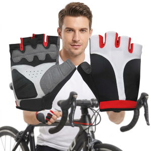Guantes de Gimnasio de Medio Dedo, Material PU, Unisex, para Deporte, Fitness, Ejercicio, Todas las Temporadas, Blanco, Negro, Gris - Product Image 4