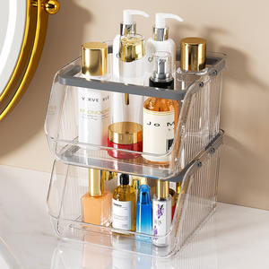 现代设计大容量斜收纳盒PP桌面整理收纳篮架食品宽口收纳架 - Product Image 4