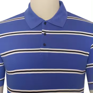 เสื้อโปโลแคมป์เดวิดคอปกลายทางพิมพ์โลโก้ - Product Image 2