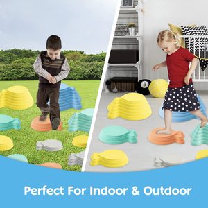 Jeu de pierres d'équilibre pour les enfants qui jouent à l'intérieur et à l'extérieur, jouets de pierres colorées antidérapantes pour la Coordination, jouet d'entraînement sensoriel - Product Image 6