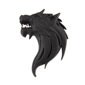 Emblema Auto 3D <span class=keywords><strong>Lupo</strong></span> in Lega di Zinco Senza Smalto, Finitura Bronzo Anticato, Argento, Grigio Canna di Fucile - Product Image 5