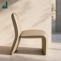 Chaise de bureau exécutive ergonomique contemporaine en cuir, gain de place, idéale pour les zones de réception et salles d'attente