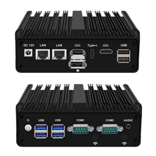 OEM Factory Fanless Industrial Mini PC 2 LAN 2 COM DDR3 H30S Intel I3-4010U I5-4200U I7-4600U MIN Router Firewall Computer Linux