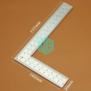 Mini <span class=keywords><strong>L</strong></span> Régua Quadrada Ferramenta De Medição De Layout Quadrado De Aço Inoxidável 90 Virando Régua Medidores De Precisão Building Framing Angle <span class=keywords><strong>Ruler</strong></span> - Product Image 2