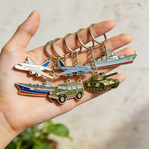 Vibrant Antique Bronze Enamel Key Tags with Short Chain for Festival Giveaways - Product Image 3
