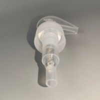 Pompe à lotion en plastique transparente 28/410 à vis gauche-droite, pompes à crème personnalisées, pompe à lotion 24 mm PPWR recyclable, écologique