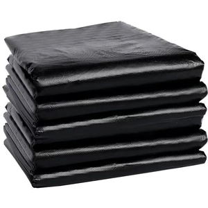 Bolsas de basura con logotipo impreso en huecograbado de PE negro al por mayor, bolsas de basura de contratista impresas personalizadas para uso en supermercados y exposiciones - Product Image 1