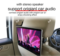 Lecteur DVD de voiture Android 11 de 11,6 pouces, écran tactile, radio, connexion Bluetooth USB, FM, Mirror Link, 2+32G, moniteur TV pour appuie-tête