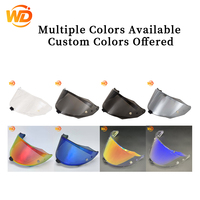 Nouvelle visière de remplacement pour casque R2R, écran de moto en polycarbonate, protection UV, fermeture rapide, design auto-teinté, compatible