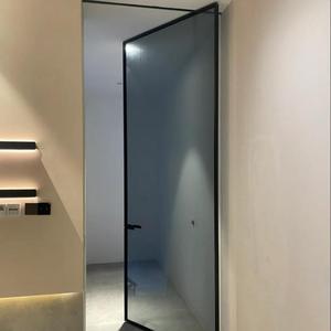 Porta Pivotante in Alluminio e Vetro, Porta d'Ingresso Principale Moderna per Casa, Porta di Sicurezza Frontale - Product Image 3
