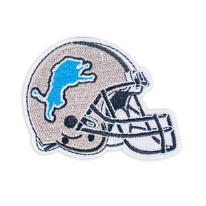 Tùy Chỉnh Bóng Bầu Dục Thêu Logo Đội Thêu Thể Thao Skull Vá Sắt Trên Thêu Mũ Bảo Hiểm Huy Hiệu Các Bản Vá Lỗi - Product Image 4