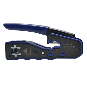 YTH Professional Cat7 <strong>RJ45</strong> Crimping Tool High Carbon Steel Pass Through <strong>Crimp</strong> Pliers with Foldable Handle for Ethernet <strong>Cable</strong> - Product Image 1