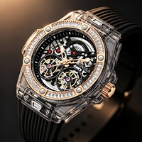 Montre automatique mécanique de luxe pour homme ONOLA 3835D avec cadran en verre et aiguilles