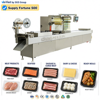 Machine d'emballage sous vide thermoformante entièrement automatique pour la mise en forme de films, la conditionnement de viandes, fromages, fruits de mer, poulet, saucisses