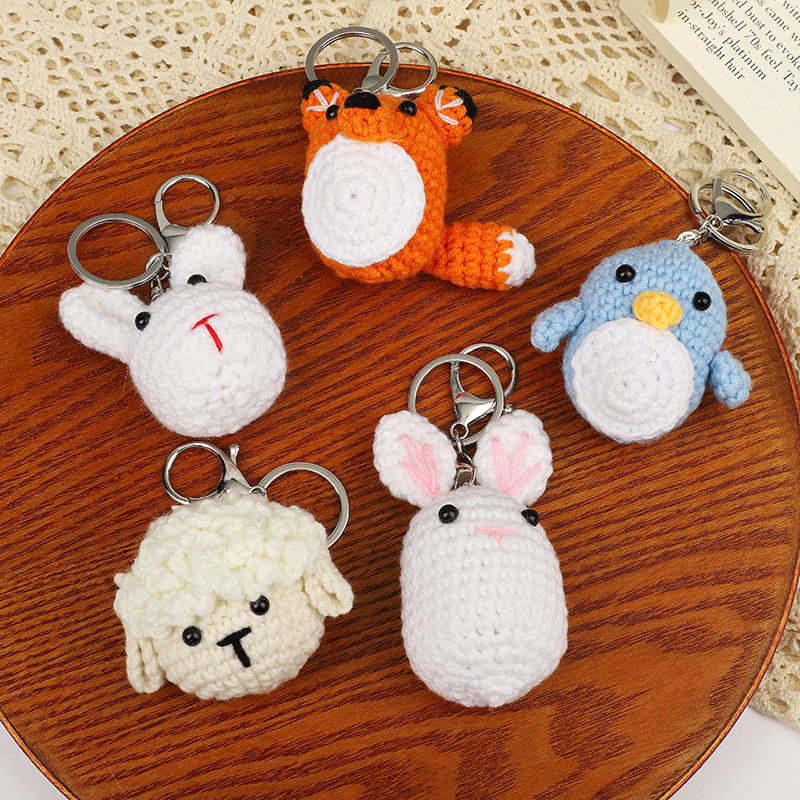 Diy Cute Keyrings New Design Crochet Animal Cute DIY Keychain