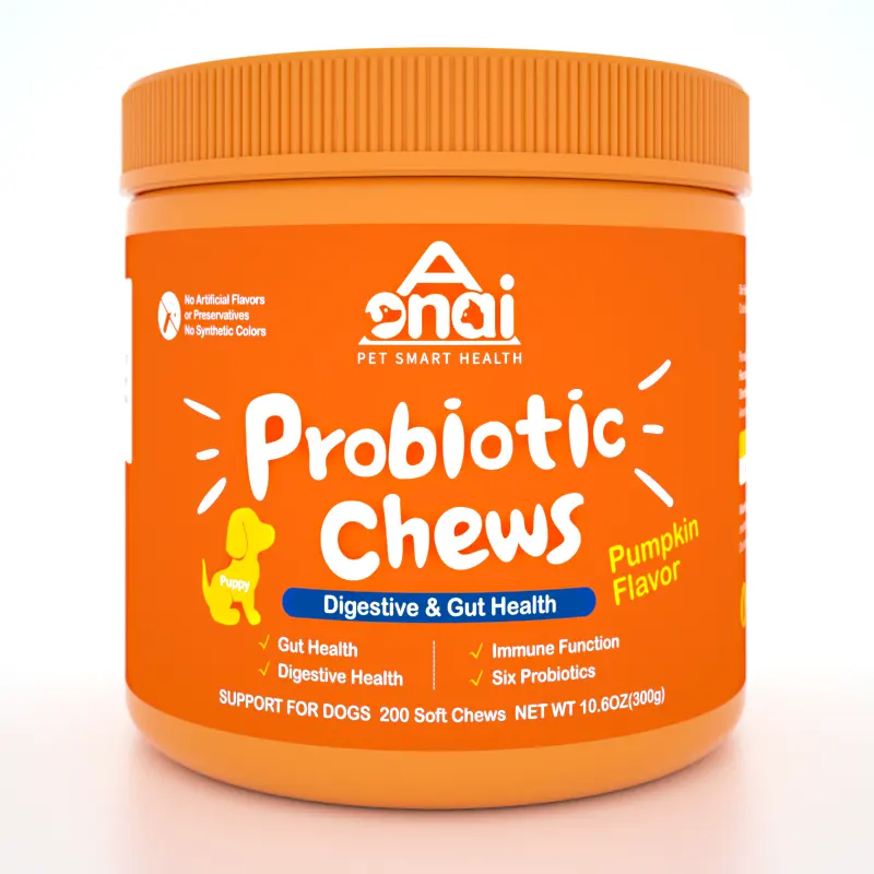 Probiotics cho Puppy Dogs - Probiotics cho ruột thực vật sức khỏe tiêu hóa Probiotic nhai cho chó với enzyme tiêu hóa