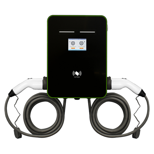 14kw 22kw 44kw Wallbox EV Charger Dual Guns Type 2 Type 1 Charging Station Home Charging Piles