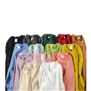 Wholesale Printing Sweatshirts Private Woven Label Custom Embroidery Logo Men 100% Cotton Plain Oversize Hoodies