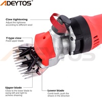 Máquina Esquiladora Eléctrica Industrial Inalámbrica para Ovejas y Cabras, 18V, de Alta Velocidad, con Diámetro de Corte de 76 mm