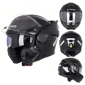 Casco de Motocicleta Modular LS2 FF910 ADVANT2 con Doble Visor Antivaho, Abatible 180 Grados y en Perfectas Condiciones - Product Image 5