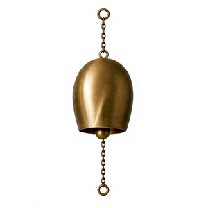 New Trending High Demand Brass Dome Wind <b>Chime</b> Hanging <b>Bell</b> Modern Home Decor Christmas Ornament Factory Wholesale - Product Image 1