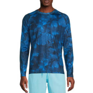 Meilleur prix de gros, logo personnalisé, rashguard pour homme, écologique, respirant, séchage rapide, spandex/polyester, vente chaude en plein air - Product Image 1