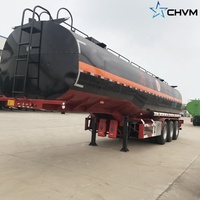 Nouveau 3 essieux 40 CBM émulsionné bitume liquide asphalte remorque-citerne