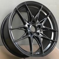 Jantes noires métaux foncés usinées 18 19 20 21 pouces 5x114.3 5x120 5x112 Split Y pour 350Z Civic Si