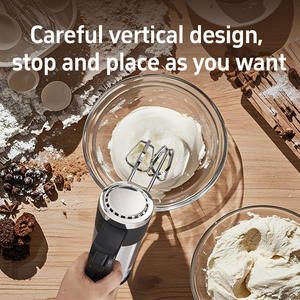 Batteur à œufs électrique Naiscan en acier inoxydable, mélangeur portatif avec bouton d'éjection des fouets pour mélanger le beurre et la pâte - Product Image 2