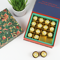 Quadratische Matte Schwarze Dekorative Kreative Präsentations-Partygeschenk-Verpackung Goldfolie Edle Magnetische Schokoladenbox