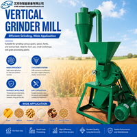 Machine à moudre la farine verticale à haute efficacité pour le maïs, le riz, le blé, le céréales et le traitement agricole