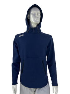 Felpa con <span class=keywords><strong>cappuccio</strong></span> da uomo autunnale stampata, stile tinta unita, con tasca a marsupio, regolazione con cordino elastico, casual sportiva, con cerniera frontale - Product Image 6