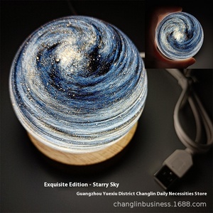 Lámpara de noche de pareja de puesta de sol romántica moderna con luz LED Pantalla de lámpara de mesa de <span class=keywords><strong>planeta</strong></span> arcoíris creativa para dormitorio transfronterizo - Product Image 6