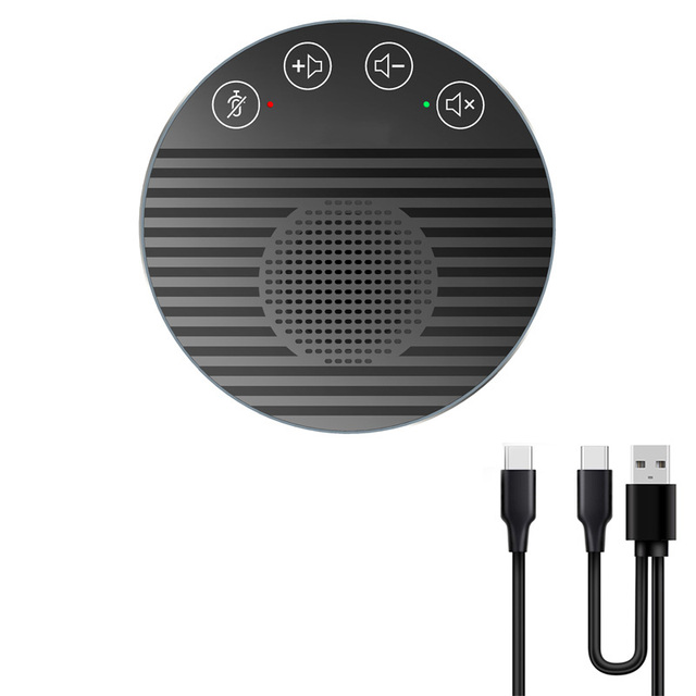 CMTECK LE2102 USB Desktop Conference Speakerphone with 360 Omnidirectional Microphone  Speaker with Noise Cancelling