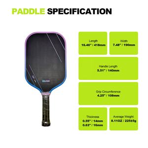 ChengYan Gen 3 <span class=keywords><strong>Duo</strong></span>-Coussin Mur Toray T700 Fibre De Carbone Entièrement Encastré Persesus 3S USAPA Approuvé Pickleball <span class=keywords><strong>Paddle</strong></span> 14mm 16mm - Product Image 6