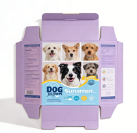 Boîte d'emballage pour aliments et friandises pour chiens en carton ondulé certifié, imprimée UV personnalisée, robuste, écologique et recyclable