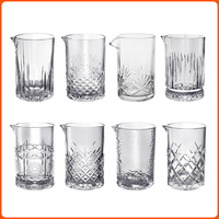 Verre à cocktail professionnel transparent de 24 oz, écologique, à fond épais et sans couture, cristal – Meilleure vente
