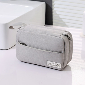 Travel Toiletry Bag Hook Type Gray Cosmetic Organizer Portable Storage For Trip - Product Image 2