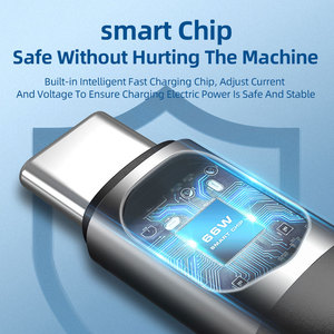 Loại C Cổng 6A Sạc Nhanh 66W Điện Thoại Di Động Cáp Dữ Liệu USB Tương Thích Với Huawei Samsung Xiaomi Oneplus - Product Image 3