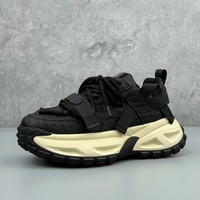 Sneakers Chunky da Uomo con Plateau, Scarpe da Papà con Suola Spessa che Aumentano l'Altezza, Tomaia Goffrata con Cinturini Multipli, Calzature Streetwear con Rialzo
