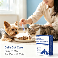 Poudre de probiotiques pour animaux de compagnie (chats et chiens) - Soin digestif sensible, aide au conditionnement gastro-intestinal, contre la constipation et la diarrhée