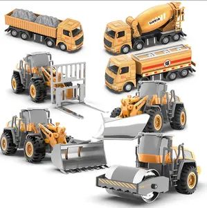 wheel loader diecast Suppliers-Hot Selling Toy Alloy Metal Excavator Truck Wheel Loader Diecast Model Car Toy Engineering vehicle