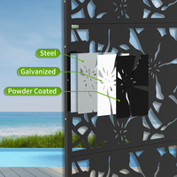 Paravent décoratif moderne en métal gravé pour la séparation d'espace