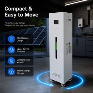 ตู้ LiFePO4แบตเตอรี่280Ah 14.33kWh 51.2V สำหรับบ้านเคลื่อนที่แบบออลอินวันมีล้อ6000รอบการจัดเก็บพลังงานแสงอาทิตย์สต็อกยุโรป - Product Image 2