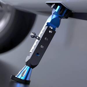 ขาตั้งข้างมอเตอร์ไซค์แบบปรับได้ ทำจากอลูมิเนียมอัลลอยด์ ใช้ได้กับรถมอเตอร์ไซค์ทั่วไป พร้อมที่พักเท้า รองรับขาตั้งแบบสามขา - Product Image 5