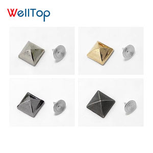 22.316 welltop ตะปูตอกหมุดตกแต่งโซฟาตะปูเบาะโลหะทองเหลืองโบราณทรงสี่เหลี่ยมอุปกรณ์ตกแต่งเฟอร์นิเจอร์ - Product Image 4